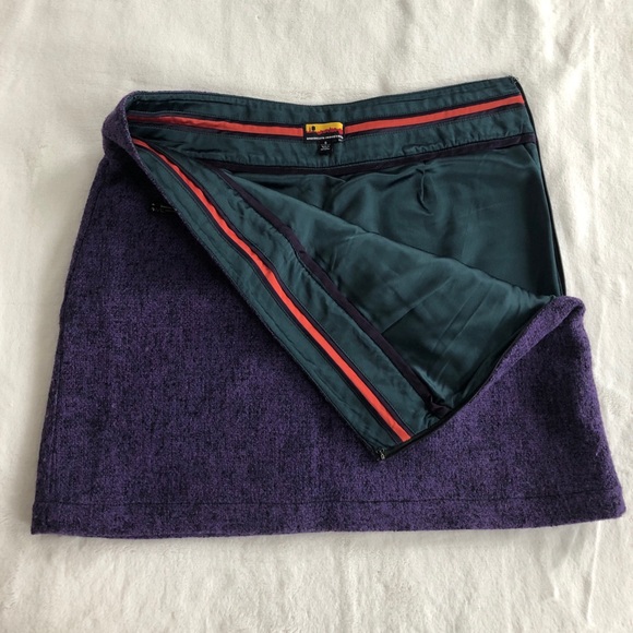 Brooklyn industries purple wool blend mini skirt. - Picture 3 of 8